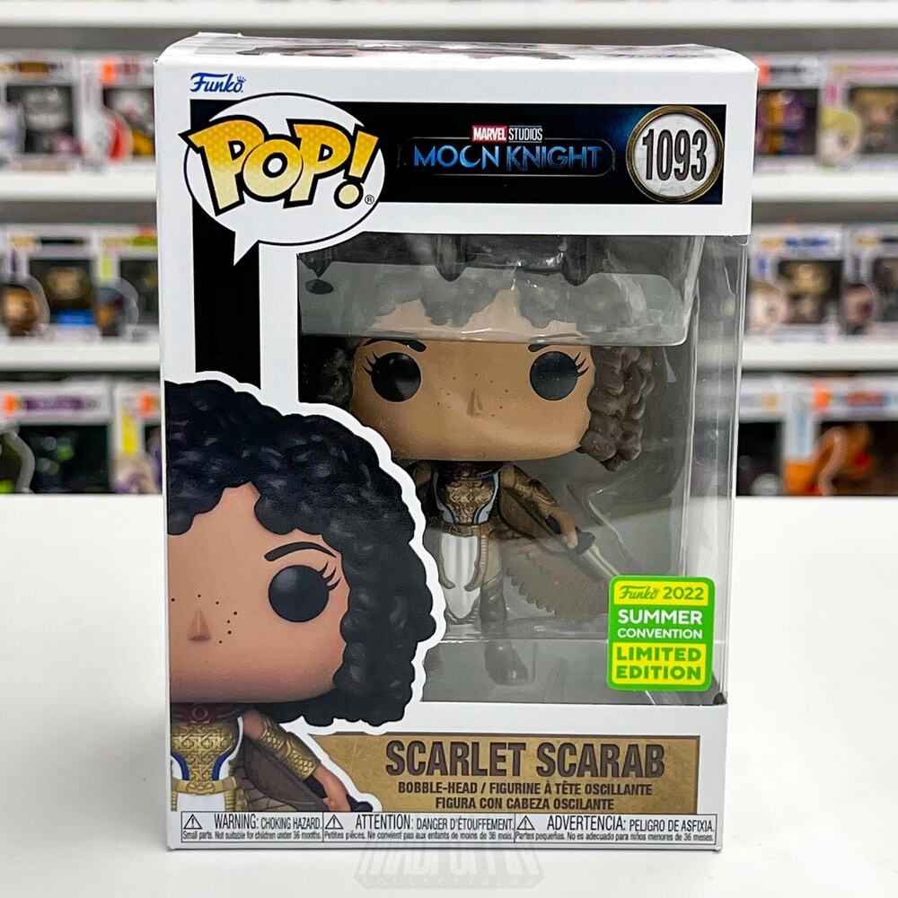 Funko Pop Marvel Moon Knight Scarlet Scarab 1093 Bobble-Head 2022 Summer LE SDCC